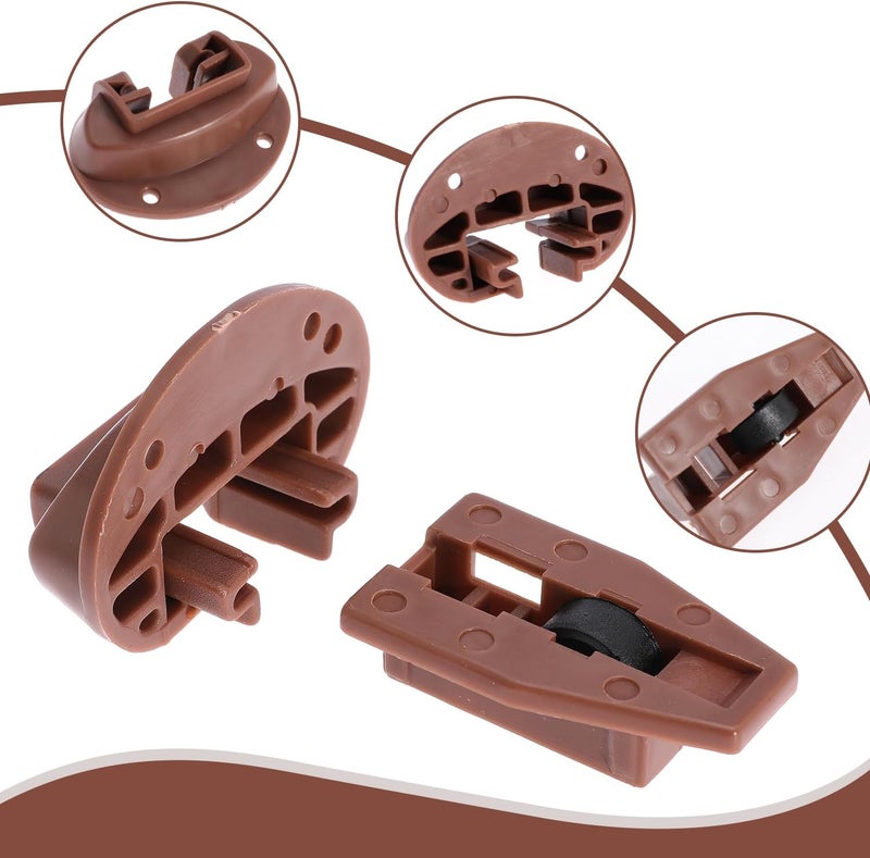 Seweder 10PCS Drawer Slide Track Guide Glide for kenlin for Rite Trak 2 for Center Mount Drawer for Dressers, for Hutches and for Nightstand Drawer - Image 4
