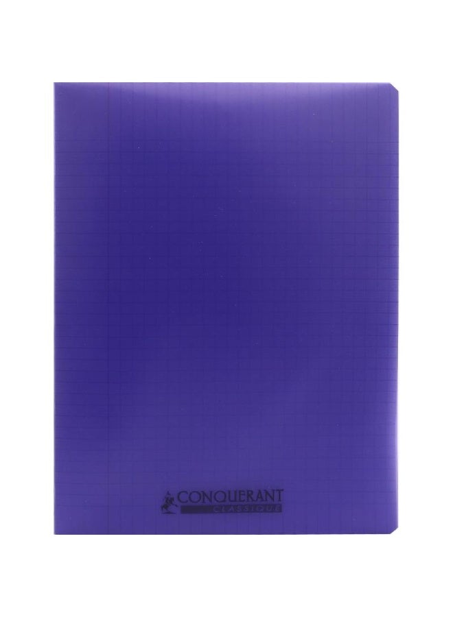 كونكويرانت دفتر ملاحظات (سييس) ٢٤ × ​​٣٢ سم، ٩٦ صفحة (٤٨ ورقة)، مسطر مربع (فرنسي)، بنفسجي - Image 1