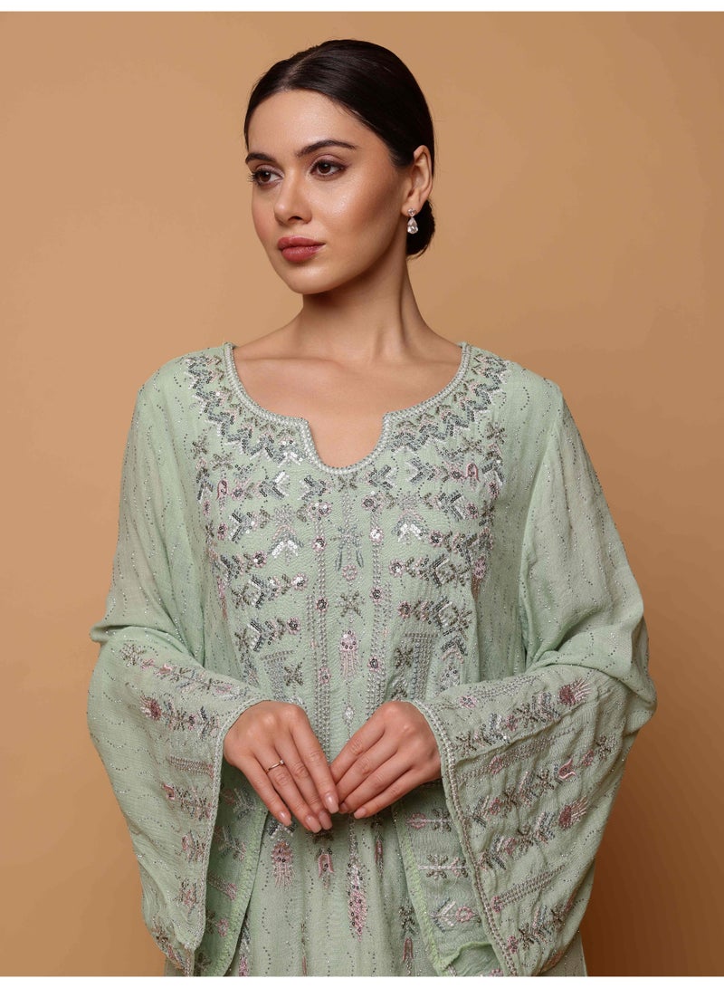 Ikkxa nahla Jalabiya IK4030 Green - Image 5