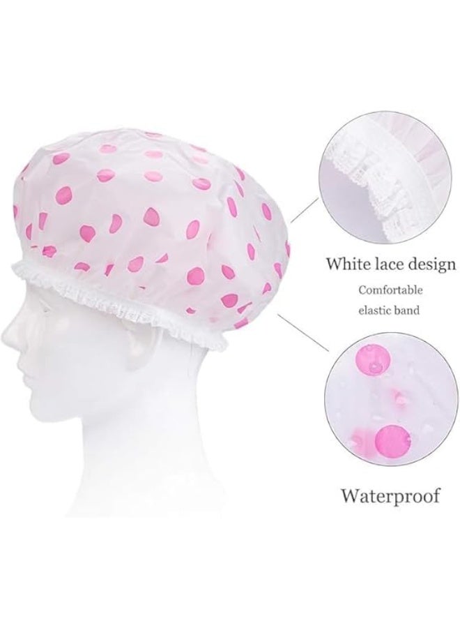 Women's Shower Cap – Waterproof and Reusable, Large Plastic Design with Flexible Elastic Band, Eco-Friendly and Suitable for Long Hair and Daily Use at Home or in the Salon – One Piece (Color May Vary) - Image 3