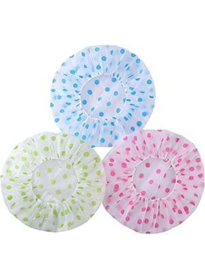 Women's Shower Cap – Waterproof and Reusable, Large Plastic Design with Flexible Elastic Band, Eco-Friendly and Suitable for Long Hair and Daily Use at Home or in the Salon – One Piece (Color May Vary) - Image 2