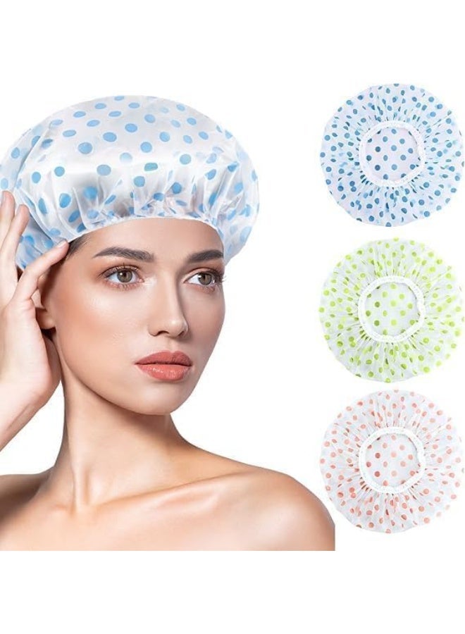 Women's Shower Cap – Waterproof and Reusable, Large Plastic Design with Flexible Elastic Band, Eco-Friendly and Suitable for Long Hair and Daily Use at Home or in the Salon – One Piece (Color May Vary) - Image 1