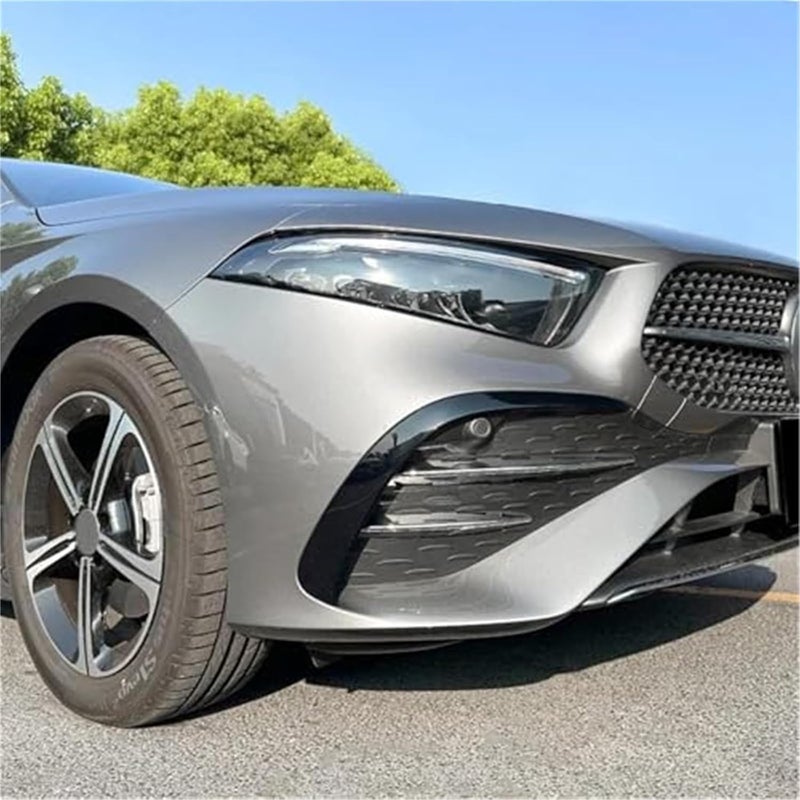 QASULER Front Bumper Lip Spoiler for Mercedes-Benz A Class - Image 3