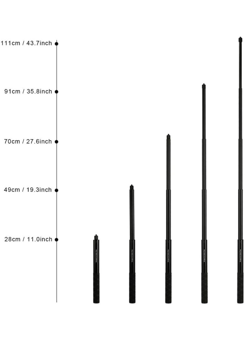 Extended Selfie Stick, Invisible Rotatable Handle with Integrated Tripod Compatible with Insta360 X3 / ONE X2 / ONE X / ONE / GO 2  / ONE R / ONE RS / GoPro Series Camera - Image 4