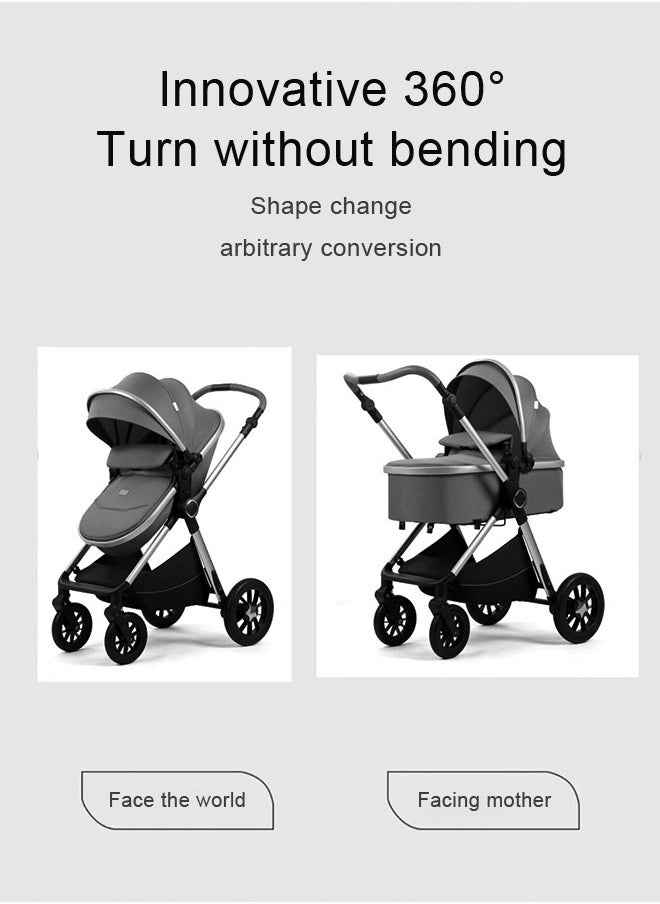 3-in-1 Convertible Baby Stroller with Bassinet Mode - Foldable Infant Stroller to Explore More as a Family - Toddler Stroller with Reversible Stroller Seat - pzsku/Z72E09DCAEB553CF004C8Z/45/_/1726211879/4a9d2485-9aad-46fc-b4df-2c67f50f285f