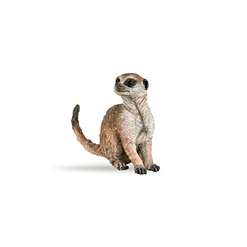 Papo - Sitting Meerkat - Realistic Figurine - for Ages 3+ - Wild Animal Kingdom Collection - Hand Painted - Highly Detailed - Durable and Educational - Gift Idea - Collectable - Sitting Meerkat - Image 1