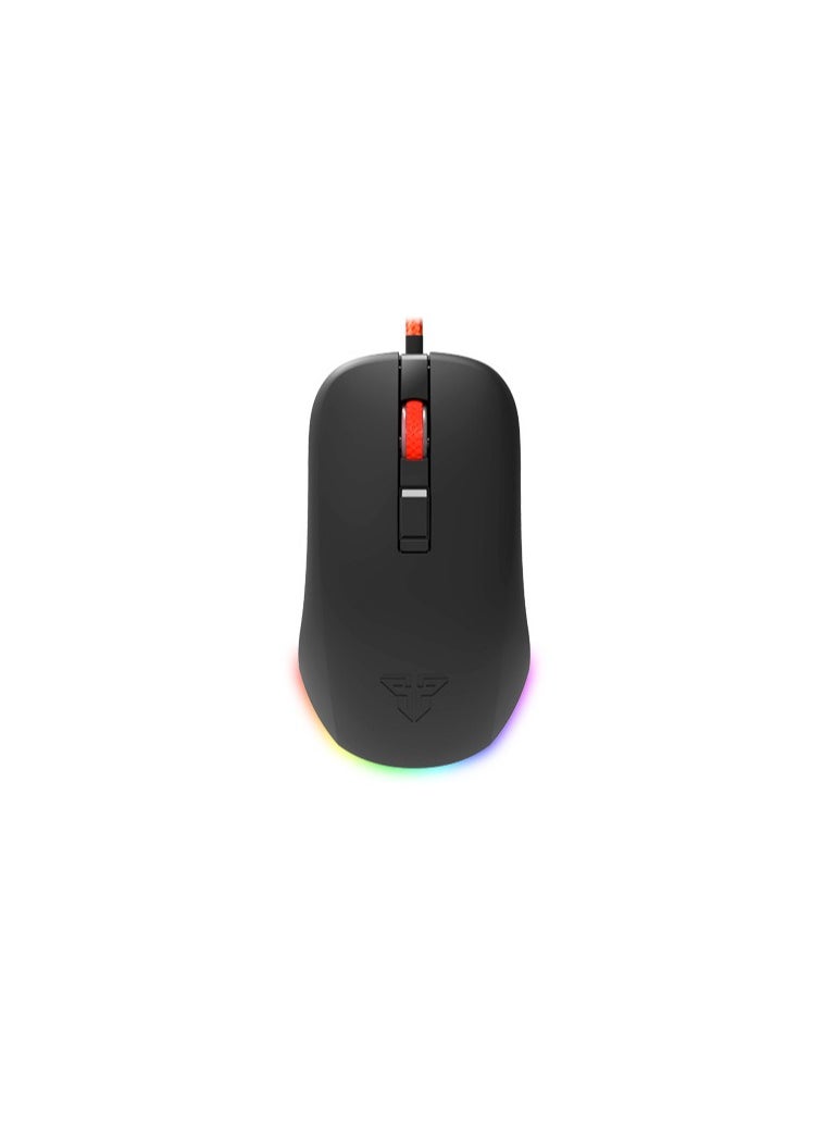 FANTECH FANTECH Rhasta ll G13 RGB Mouse, Nylon Braided USB Cable with Optical Gaming Sensor, 2400 Dpi, 125Hz Polling Rate, 5 million Lifetime Clicks, Office and Gaming Mouse for PC or Laptop  - Image 1
