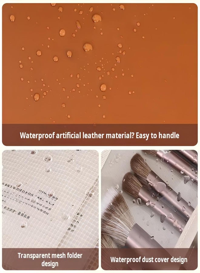 Luxury Makeup Bag for Women Travel Organizer Cosmetic Pouch Waterproof Toiletry Bag Large Capacity Elegant Design - Image 4