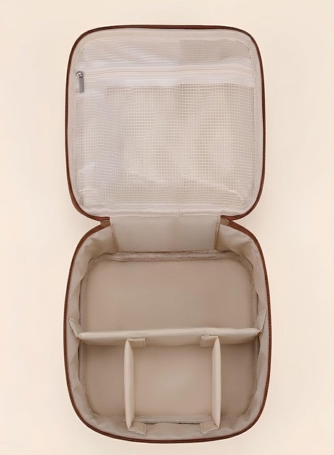 Luxury Makeup Bag for Women Travel Organizer Cosmetic Pouch Waterproof Toiletry Bag Large Capacity Elegant Design - Image 5