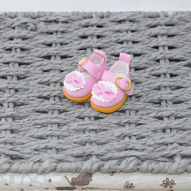 Linna Beier pendant shoes star Delu keychain stand Capital sitting for clothes Labubu sling romper(Pink Princess shoes, Suitable for Desney pendant) - Image 1