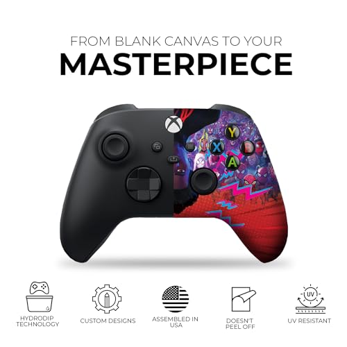 DreamController Milles Moralles Spiidervers Custom X-box Controller Wirelless compatible with X-box One/Series X/S Proudly Customized in USA with Permanent HYDRO-DIP (NOT JUST A SKIN) - Image 3