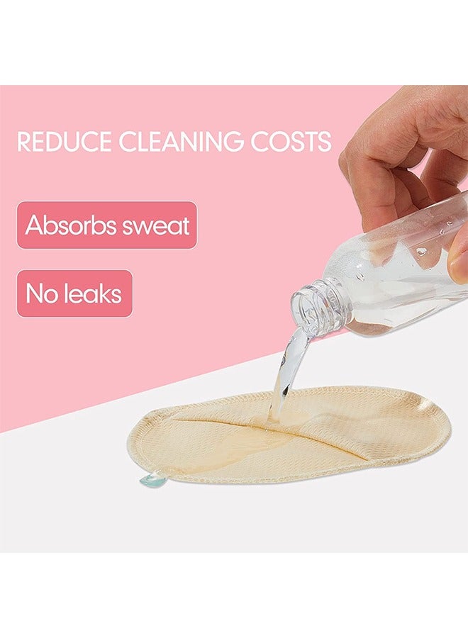 MVAQKLM 4 أزواج من وسادات العرق تحت الإبط قابلة لإعادة الاستخدام واقيات امتصاص العرق قابلة للغسل وسادات العرق الإبط مع حزام الكتف أسفل الذراع واقيات العرق للنساء تنفس ماصة العرق الحراس للنساء والرجال - Image 2