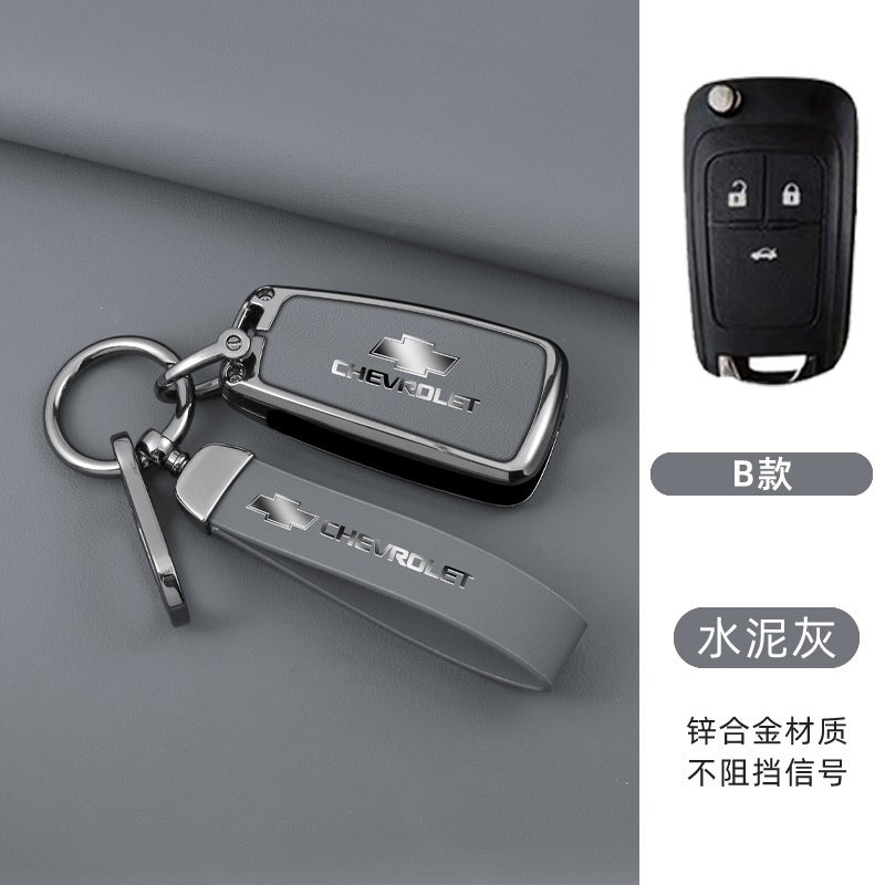 Chevrolet Zinc Alloy Remote Key Case Cover for Chevrolet (Cavalier, Cruze, Sail, Equinox, Orlando, Trax) - Image 1