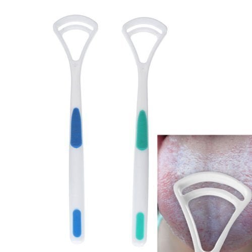 JAPTI Bad Breath Remover Easy Grip Super Soft Tongue Cleaner with Handle/Tongue Cleaner Brush for Adults Kids Babies(Set of 2/Multicolour) - Image 5