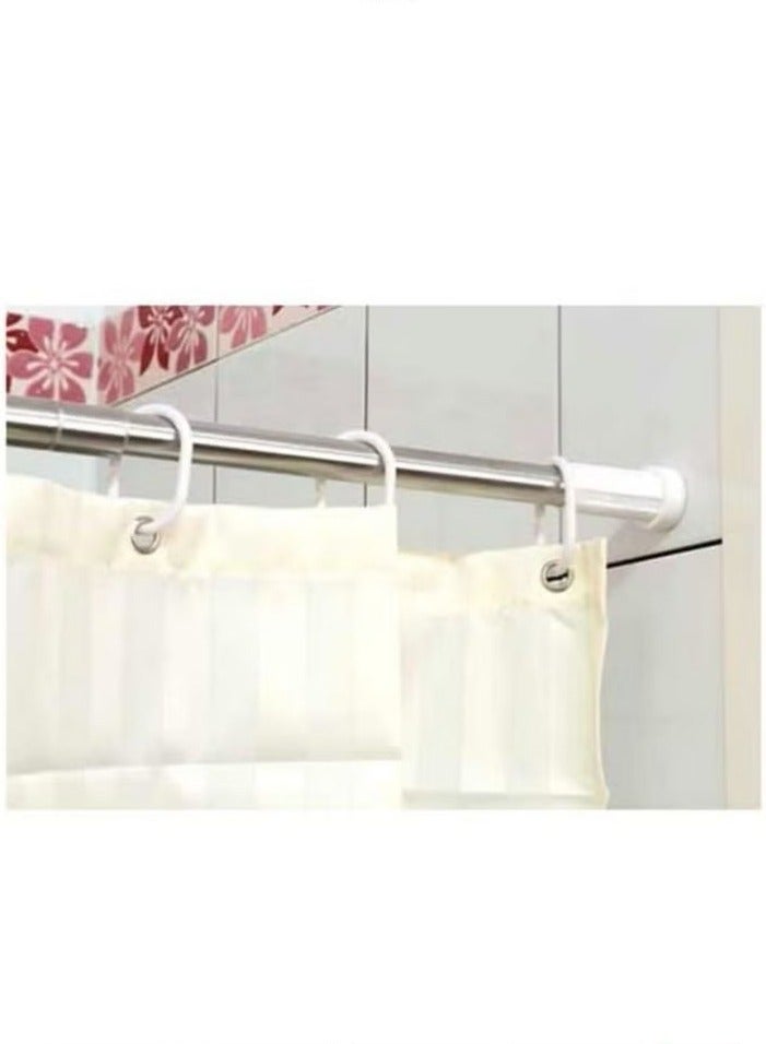 Stainless steel bathroom and shower curtain rod, size 104-190 cm - Image 1