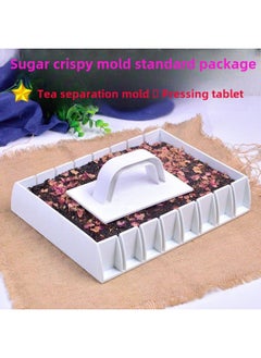 Donkey-hide Gelatin Mold Non-stick Handmade Candy Pastry Slitting Plate Toffee Tool Slitting Mold Cooling Setting Plate Toffee-Specifications:(recommended For Wall Cracks) Sugar Cake Mold Standard Set-Color:Default
