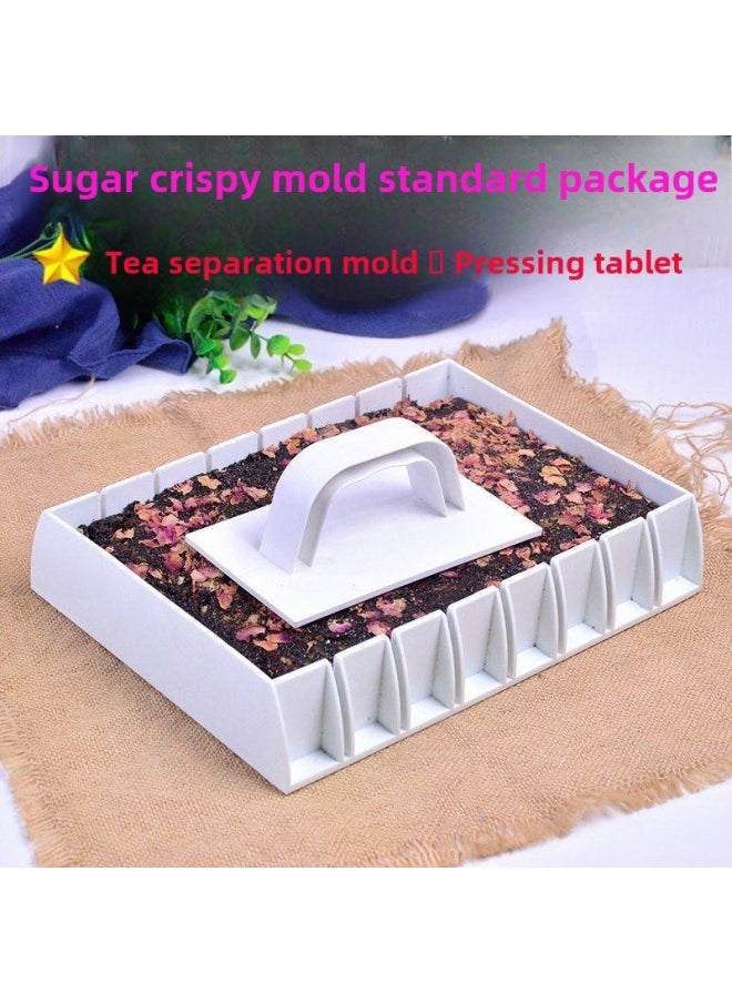 Generic - Donkey-hide Gelatin Mold Non-stick Handmade Candy Pastry Slitting Plate Toffee Tool Slitting Mold Cooling Setting Plate Toffee-Specifications:(recommended For Wall Cracks) Sugar Cake Mold Standard Set-Color:Default - Image 1