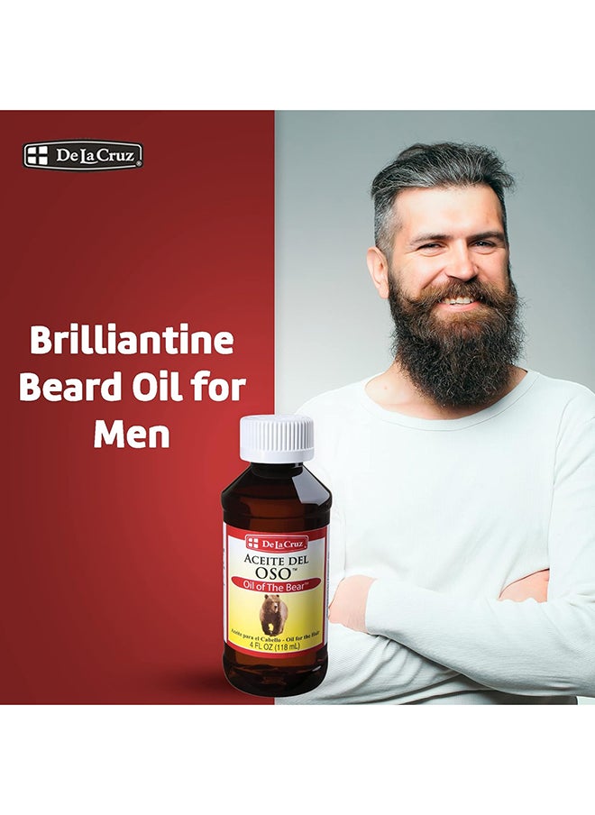 De La Cruz Oil Of The Bear/Aceite Del Oso Hair Brilliantine No Artificial Colors 4 Fl. Oz.  - Image 4