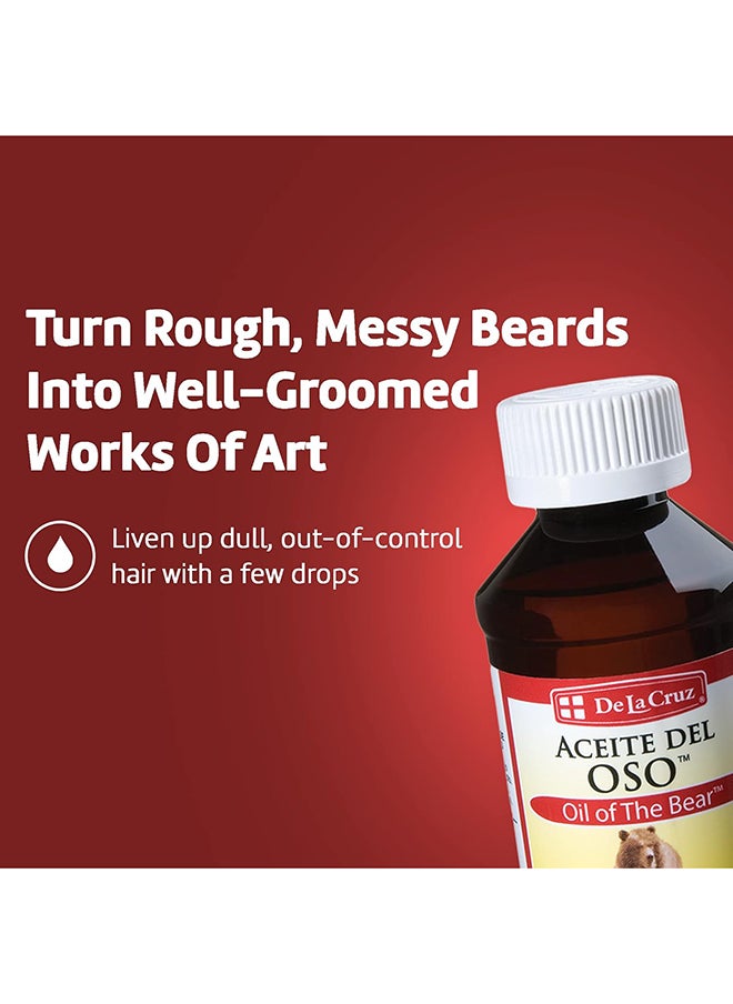 De La Cruz - Oil Of The Bear/Aceite Del Oso Hair Brilliantine No Artificial Colors 4 Fl. Oz. - Image 1