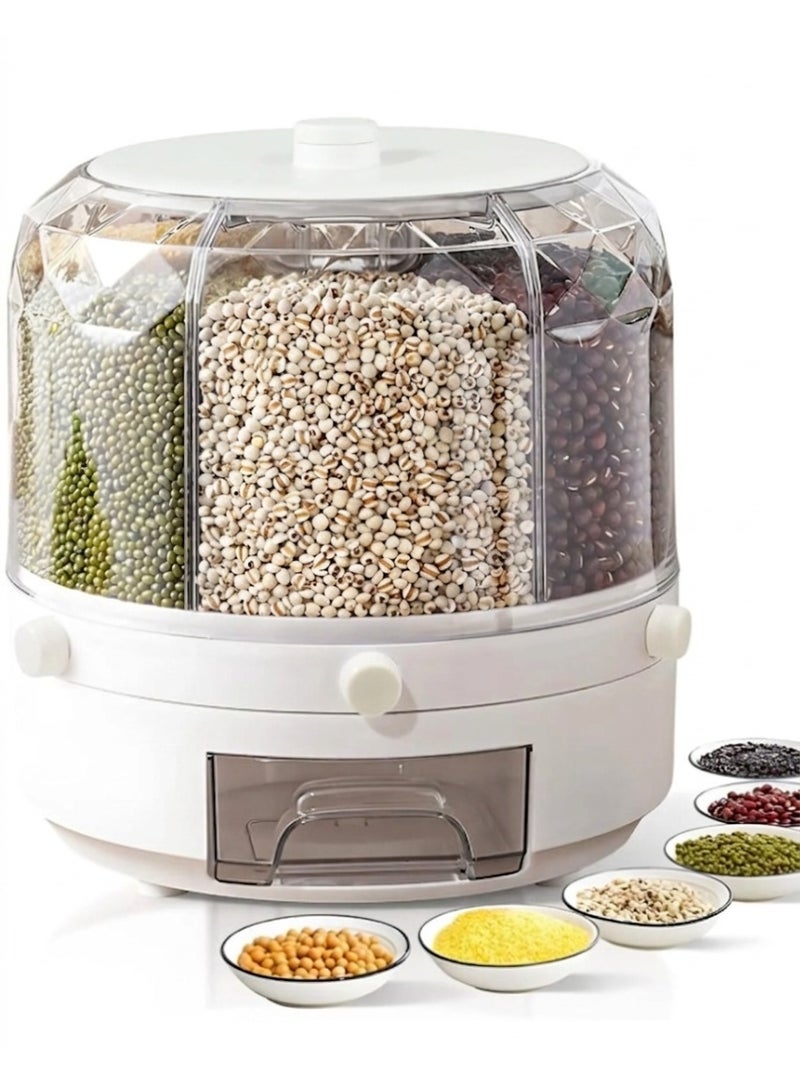 Grain Dispenser, Grain and Rice Storage Container Kitchen