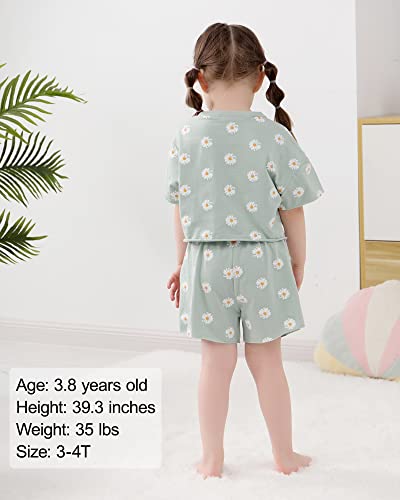 WESIDOM Toddler Girl Clothes Baby Girls Outfits 6M-5T Summer Floral Print Shirt+Shorts+Headband 3pcs Baby Clothing - Image 4
