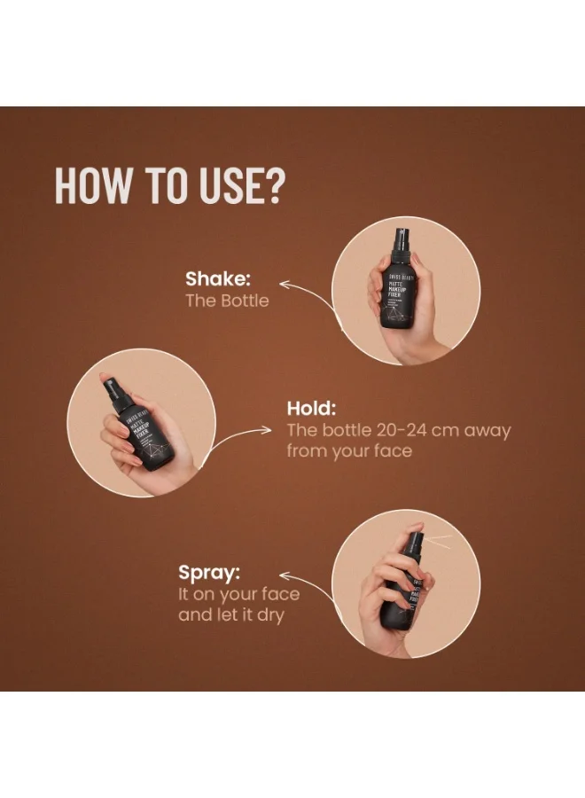 سويس بيوتي مثبت مكياج مطفي من سويس بيوتي | لمسة نهائية مطفية تدوم ١٦ ساعة | مع فيتامين هـ والصبار | مقاوم للماء | ٧٠ مل