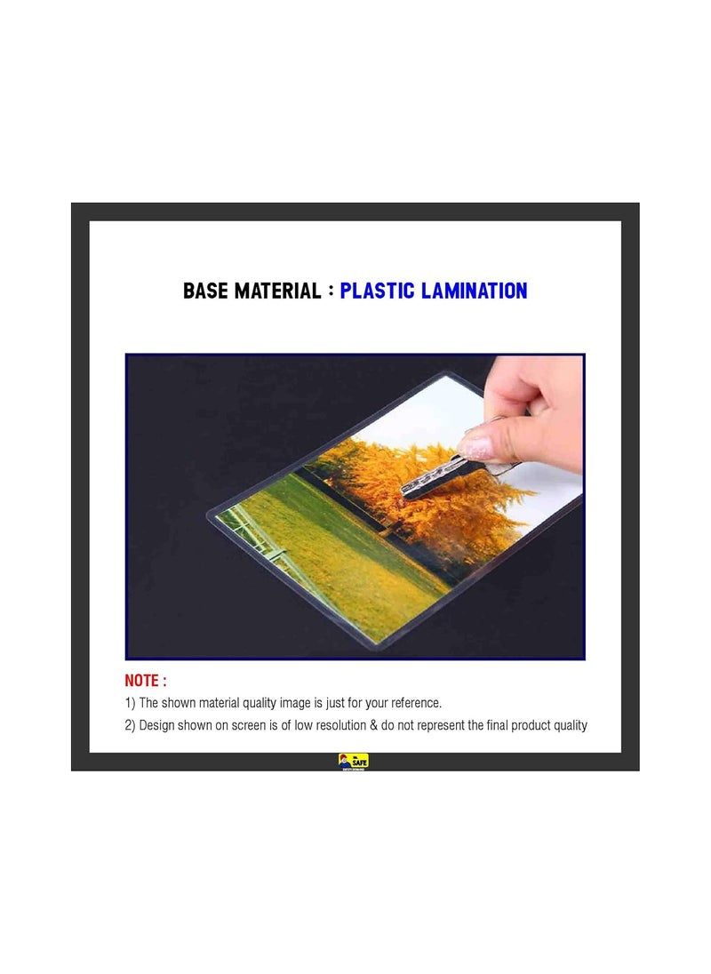 Mr. SAFE Mr Safe 5S Poster Hindi Hard Plastic Lamination A3 117 inch X 165 inch  - Image 2