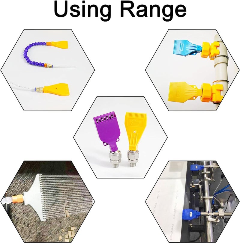 Aopin Blowing Wind Nozzle G1/4 Male, Flat Air Orifice, ABS Wind Jet Nozzle - 6 Pcs - Image 4