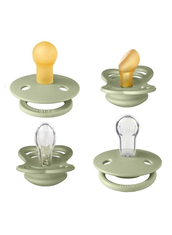 BIBS - Baby Pacifier Try - It Collection Size 1, 0 - 6M Sage - Image 1