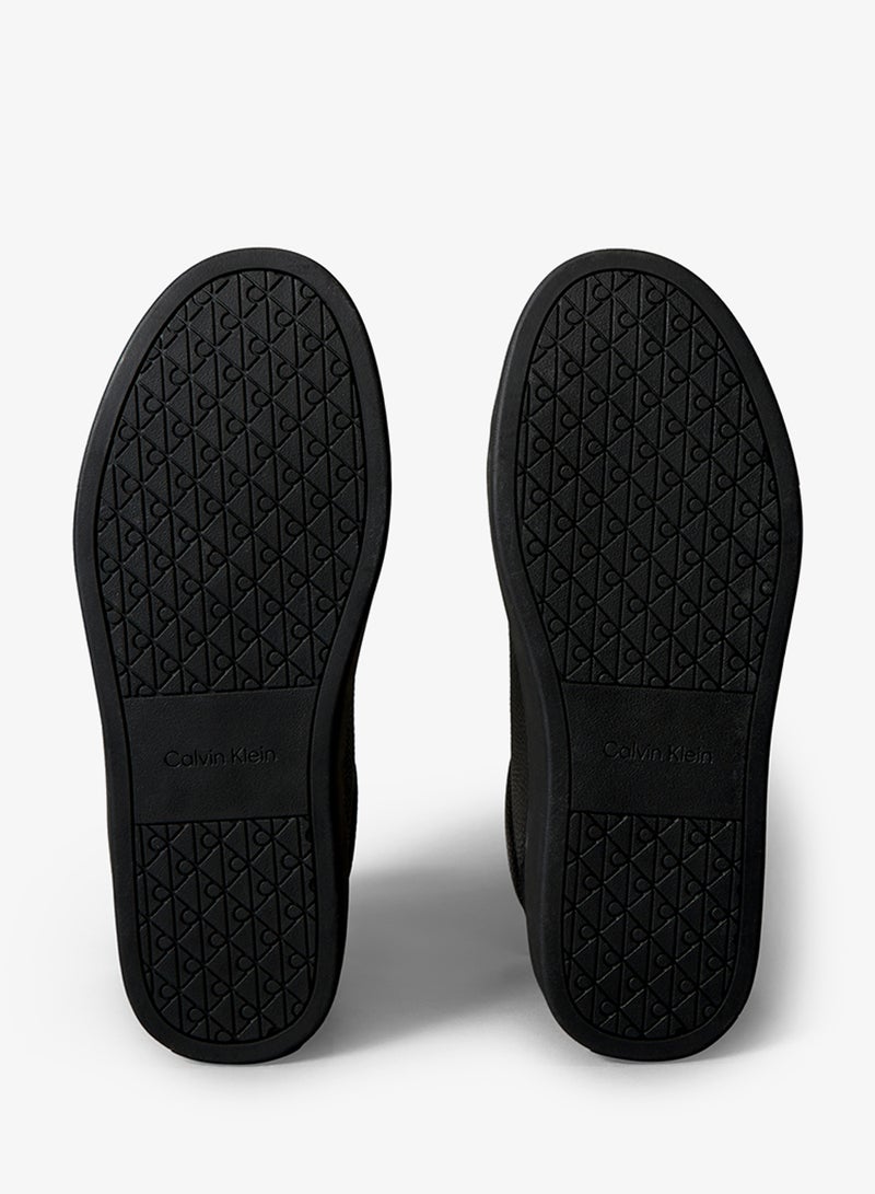 CALVIN KLEIN Classic Leather Zip Sneakers - Image 5