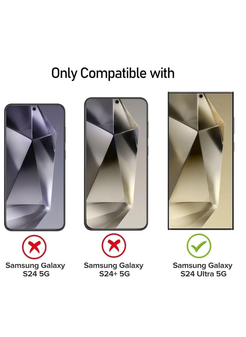 Generic - Screen Protector for Samsung Galaxy S24 Ultra 5G Tempered Glass Screen Protector full Glue Edge to Edge Screen Glass Anti-shatter 9H Hardness Scratch Proof - Image 1