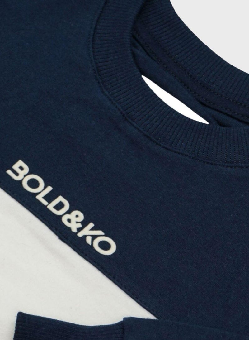 BOLD&KO Kids Color Block Sweatshirt - Image 3