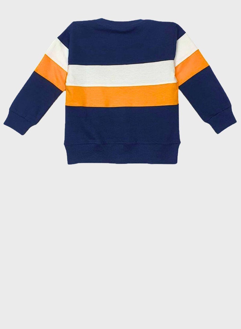 BOLD&KO Kids Color Block Sweatshirt - Image 2