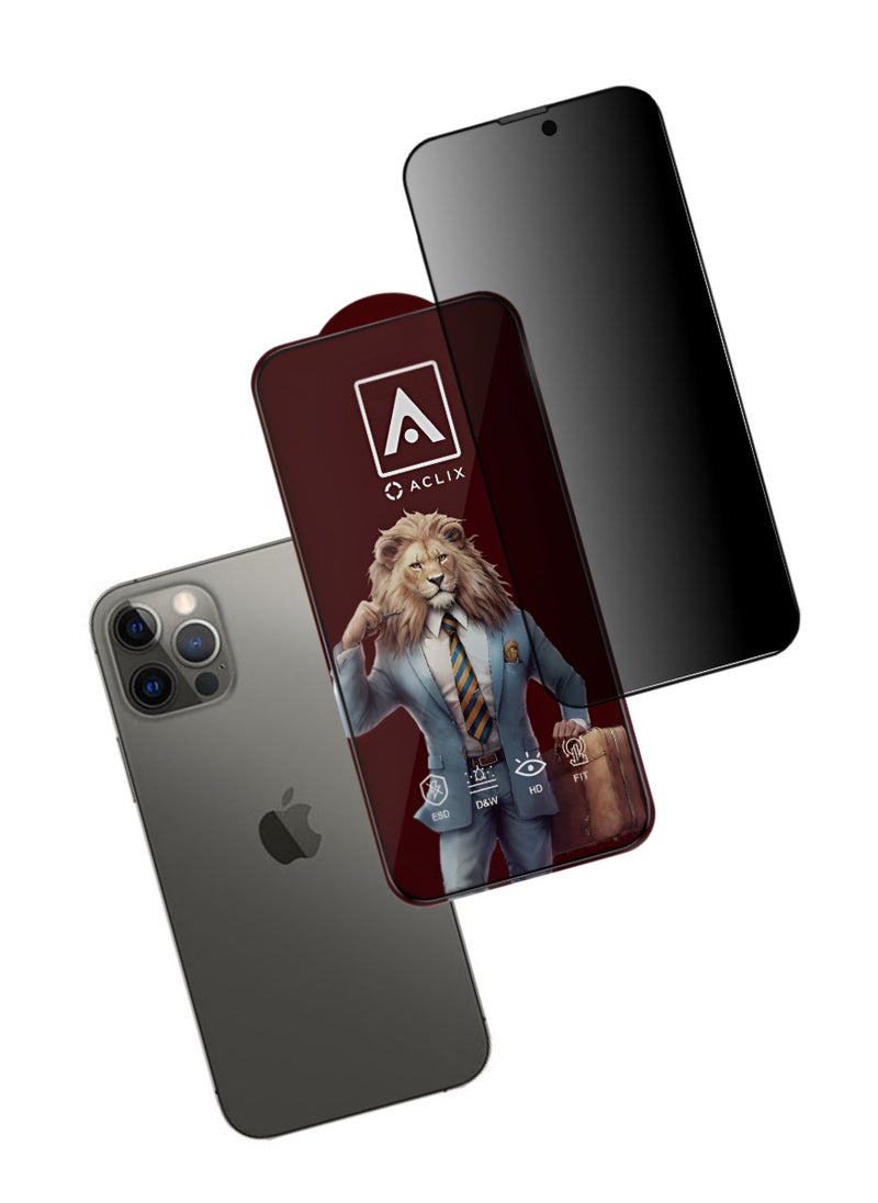 ACLIX Antistatic ESD Dustproof Premium Quality High Definition Tempered Glass Screen Protector Designed For  iPhone 12 Pro - Image 1