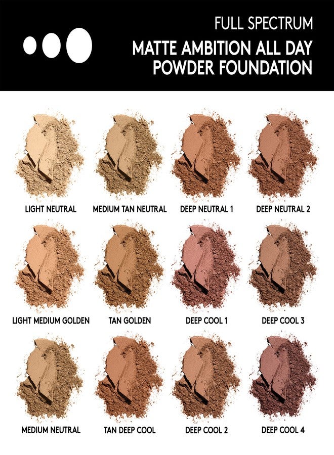 COVERGIRL Matte Ambition, All Day Powder Foundation, Tan-deep Cool, 0.38 Ounce - Image 4