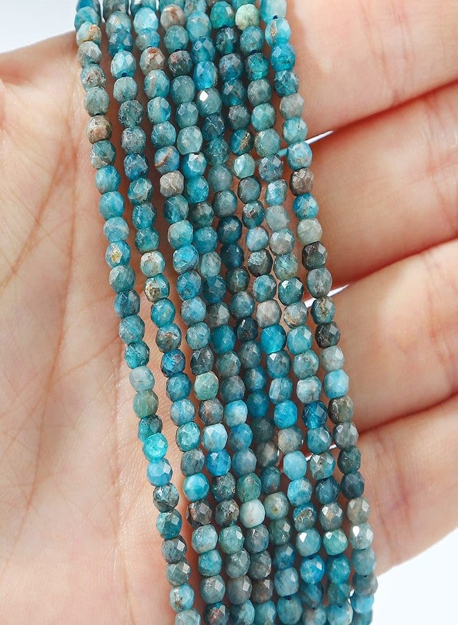BEADIA Natural Apatite Beads 4x2mm 120pcs Faceted Rondelle Loose Semi Gemstone Beads for Jewelry Making Design - Image 3