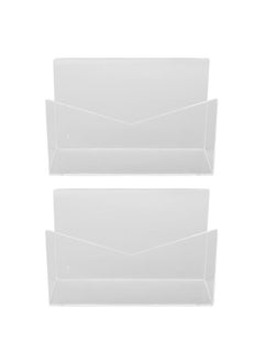 Thoraya Acrylic Mail Holder Mail Organizer Countertop Clear Letter Holder for Desk Envelope Holder Mail Sorter Stand for Office  - Image 1