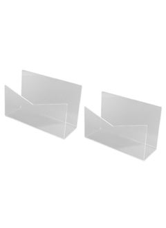 Thoraya Acrylic Mail Holder Mail Organizer Countertop Clear Letter Holder for Desk Envelope Holder Mail Sorter Stand for Office  - Image 5