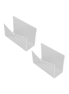 Thoraya Acrylic Mail Holder Mail Organizer Countertop Clear Letter Holder for Desk Envelope Holder Mail Sorter Stand for Office  - Image 2