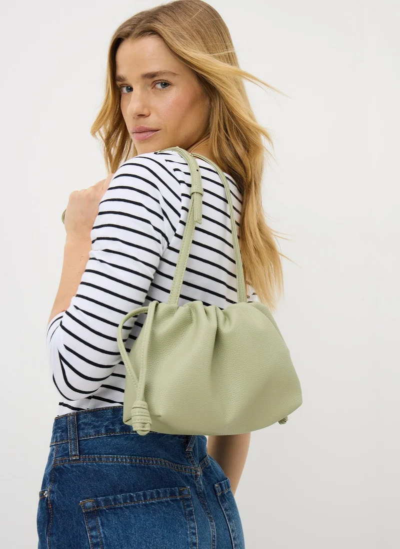 Matalan Sage Green Pouch Bag