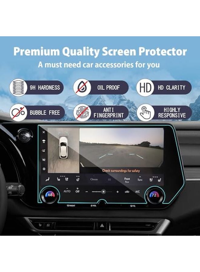 2023 2026 لكزس RX 14 بوصة حامي الشاشة زجاج مقوى شاشة لمس اكسسوارات داخلية - Image 4