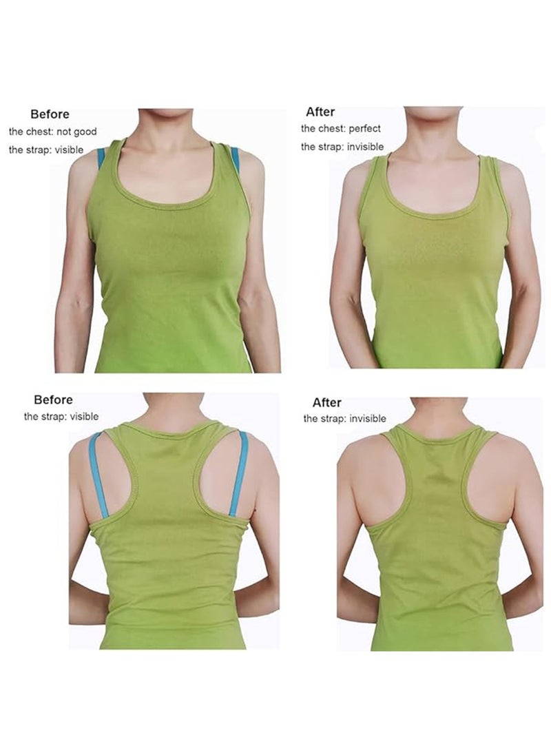Generic - 4-Pairs Clear Bra Straps,Invisible Bra Straps Soft Transparent Adjustable Bra Straps, Non-Slip Adjustable Bra Shoulder Straps Clear Straps for Women Strapless Bras - Image 1