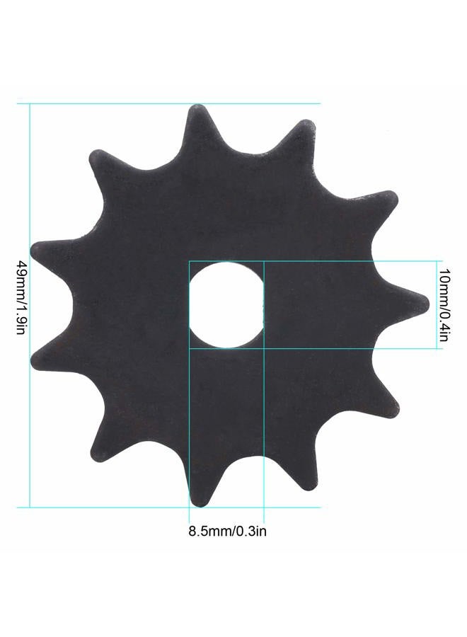 Dilwe Bicycle Sprocket, H Holes 11 Teeth Steel Bicycle Sprocket Suitable for 1020 High Speed Motors - Image 2