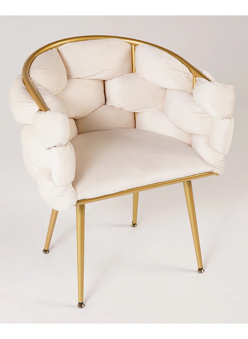 DubaiGallery Mesh office chair Chair Light Luxury Table Bedroom Cute Backrest Stool Home - Image 2