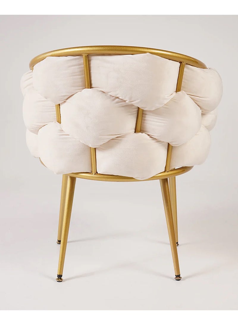 DubaiGallery Mesh office chair Chair Light Luxury Table Bedroom Cute Backrest Stool Home - Image 4