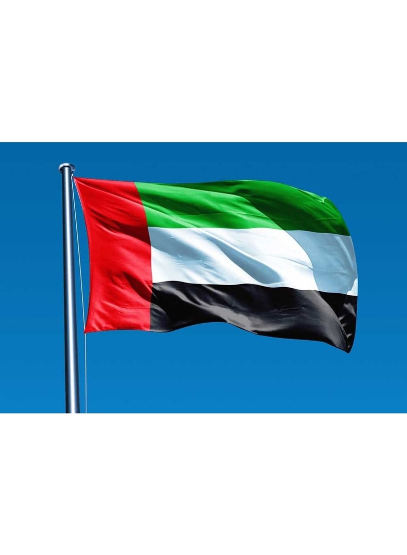 اي ار اس علم الإمارات العربية المتحدة من ARS - ساتان 210D شديد التحمل، علم الإمارات العربية المتحدة للاستخدام الخارجي/الداخلي، مقاوم للبهتان، مناسب ليوم العلم وللاستخدام المنزلي - بوليستر - متوفر بمقاسات مختلفة - Image 1