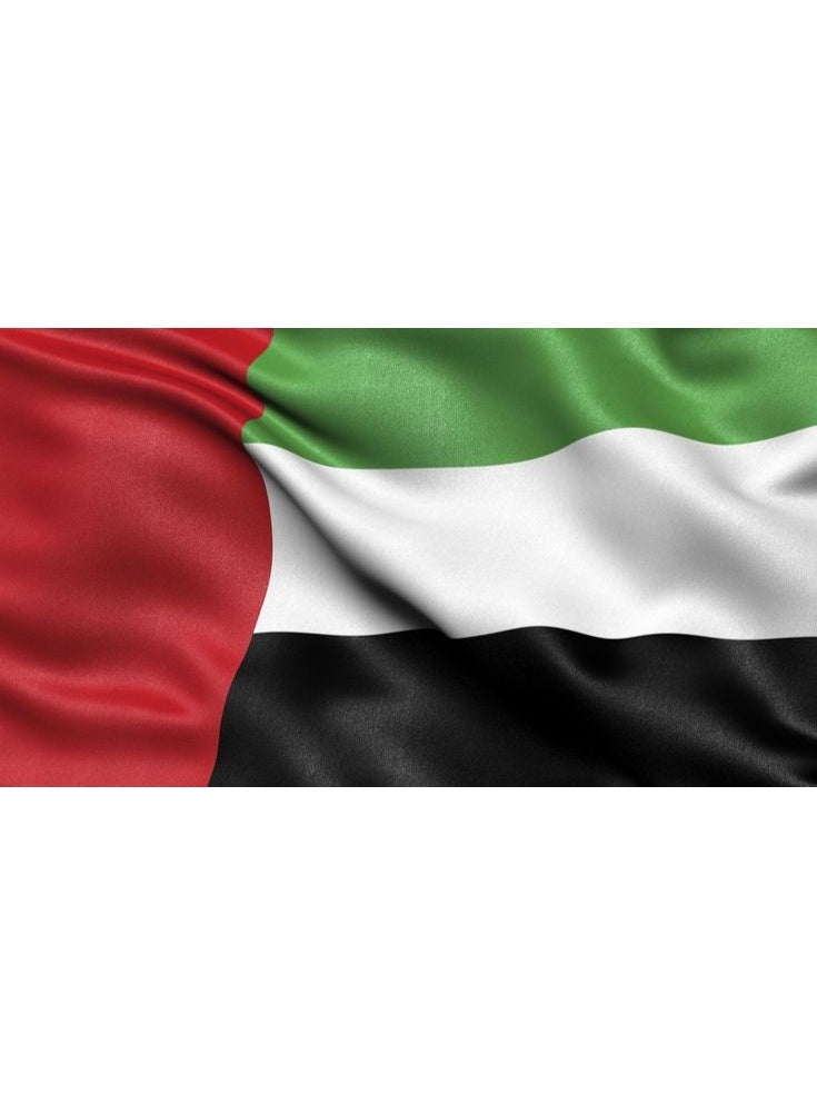 اي ار اس علم الإمارات العربية المتحدة من ARS - ساتان 210D شديد التحمل، علم الإمارات العربية المتحدة للاستخدام الخارجي/الداخلي، مقاوم للبهتان، مناسب ليوم العلم وللاستخدام المنزلي - بوليستر - متوفر بمقاسات مختلفة - Image 4