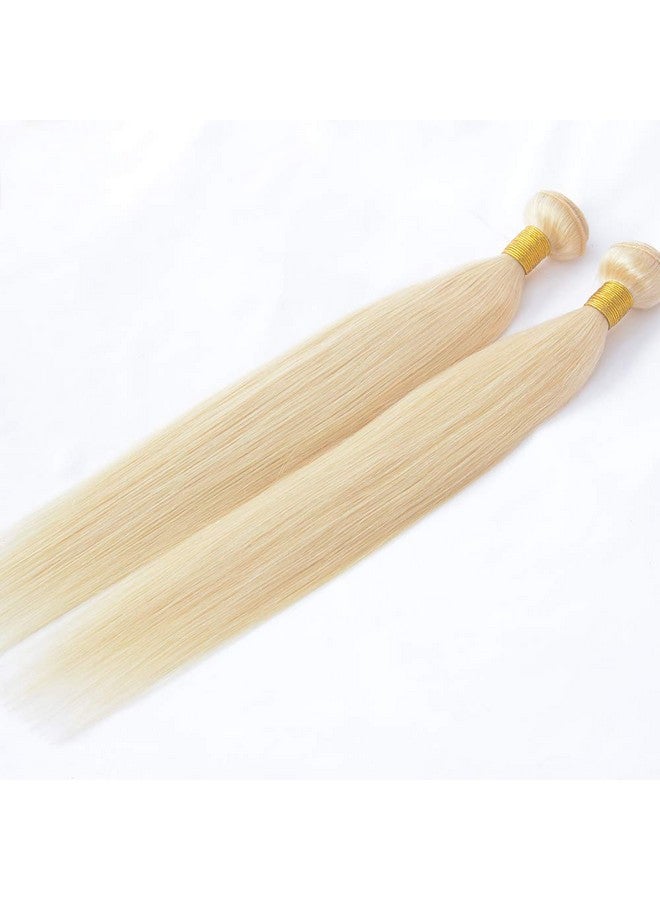 Choshim Hair 613 Blonde Hair Bundles Silky Straight 100% Human Hair Brazilian Virgin Remy Hair Weaves 1 Bundle Hair Weft(30Inches 100Grams) - Image 3