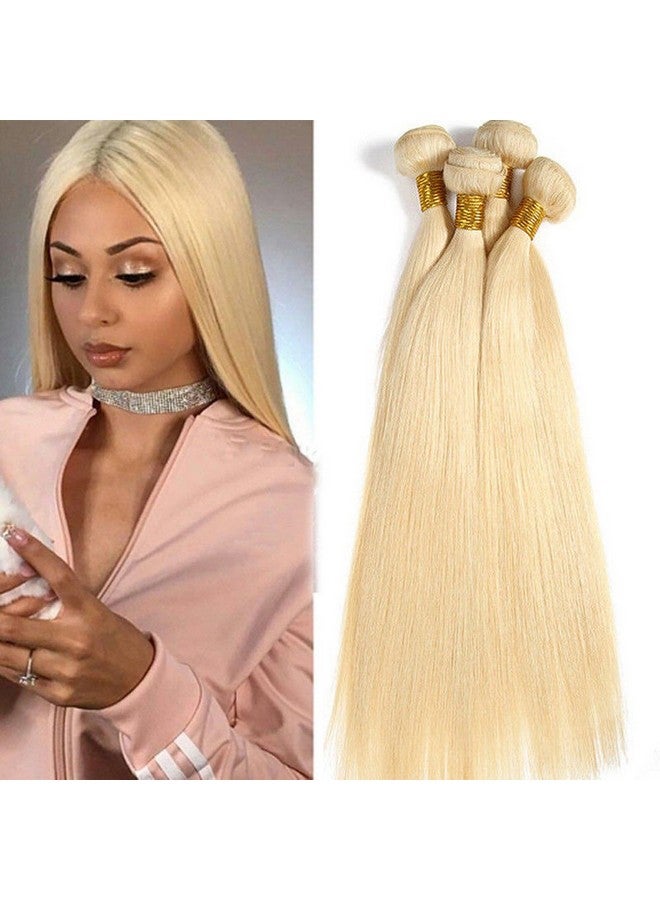 Choshim Hair 613 Blonde Hair Bundles Silky Straight 100% Human Hair Brazilian Virgin Remy Hair Weaves 1 Bundle Hair Weft(30Inches 100Grams) - Image 2