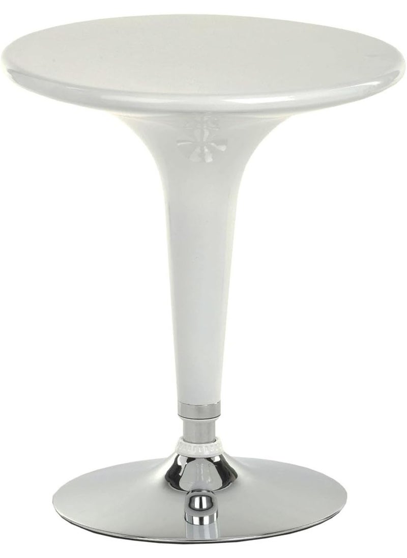 Displays2go Displays2go BRTBLBF1W Adjustable Pub Table with 360 Degree Rotation 24 Inch White  - Image 2
